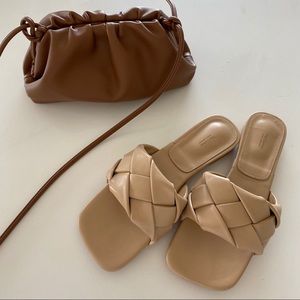 Braided woven sandals